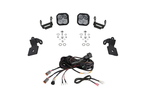 Stage Series Diode Dynamics A-Pillar Pod Kit compatible with Polaris RZR Pro 2020-2023, SS3 Pro White Combo