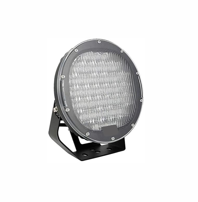 Classic Black Horse Roll Bar Incl.Set of 9" Black Round Led Light Stainless Steel Compatible with 2020-2024 Jeep Gladiator-RB09SS-PL69B