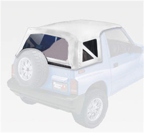 XHD Soft Top, White Denim, Clear Rugged Ridge; 88-94 Suzuki Sidekick/Geo Tracker 53722.52