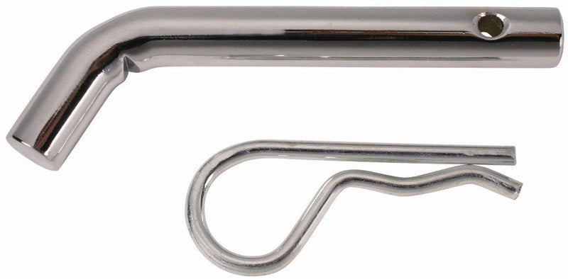 1/2" Dia. Trimax Deluxe Receiver Pin & Clip SP125, Clam Packaging, Chrome