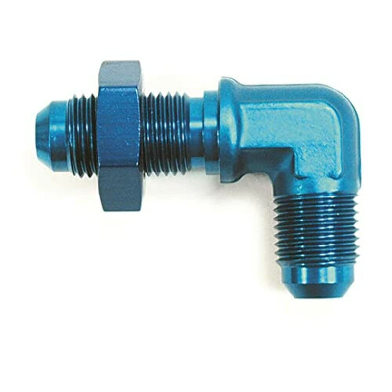 90 Degree -4an Bulkhead Flare Blk