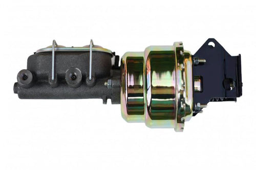 7 Inch LEED BRAKES Dual Power Booster, 1-1/8 Inch Bore Master (Zinc)