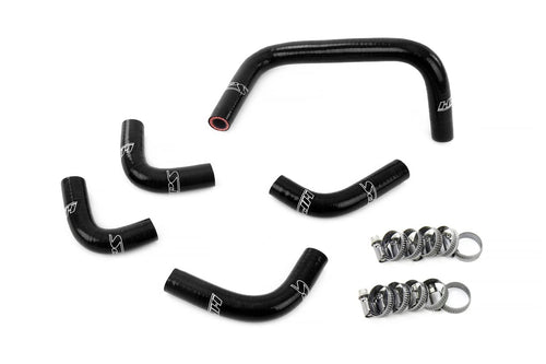 HPS Performance Silicone Breather Hose Kit Black Compatible for 1995-1998 Nissan Skyline GTR R33 RB26DETT Twin Turbo, 57-2134-BLK