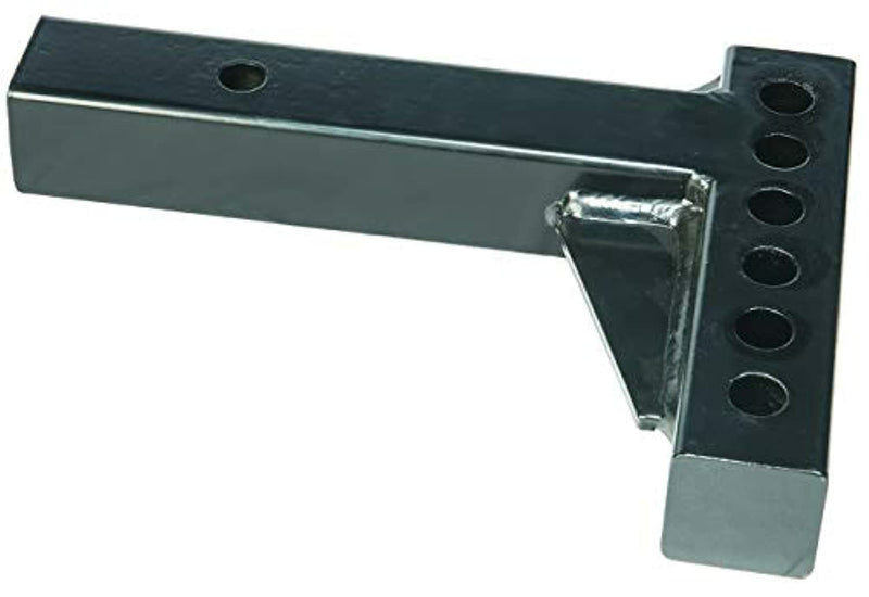 Weight Distribution Hitch Shank Husky Towing 31518 - 2 Inch Square, 10 Inch Length 4-1/4 Inch Rise 6-3/4 Inch Drop 6K Shank/14K WD Capacity, Black Powder Coated Steel