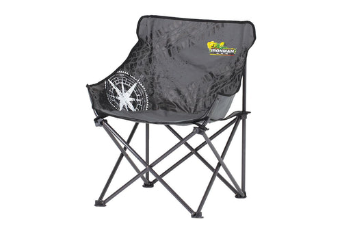 IM4x4 Ironman 4x4 Mid Size Low Back Camp Chair - Black/Grey