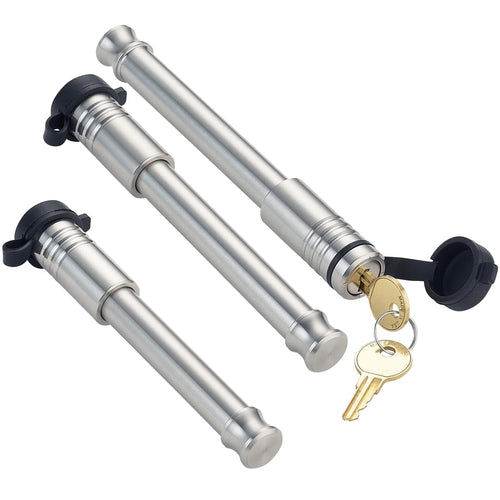Security InfiniteRule 61806 | 3 Pack Mixed 2.5, Keyed Alike, Hitch Locks for CURT 2" Adjustable Channel Mount 14K LB Hitch - Includes Lock for 2.5" Receiver