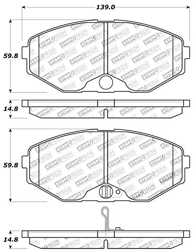 Sport Brake Pads StopTech 309.05870 with Shims