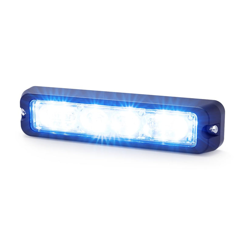 Led Dir,12 Patterns,Multi-Mount,Red/Blu