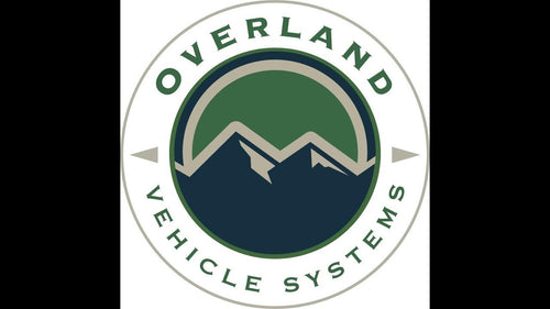 HD Nomadic 270 LTE - Overland Vehicle Systems Awning Wall Kit 1 & 2, Passenger Side, Grey Body, Green Trim & Black Travel Cover