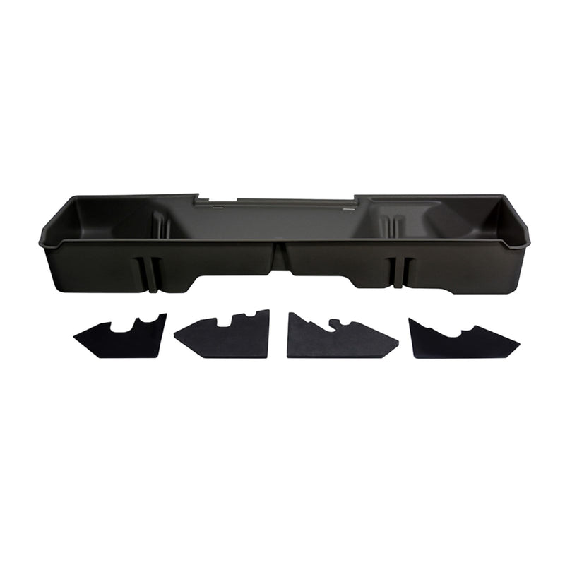 Under Seat Storage DuHa 10001 fits 1999-2007 Chevy Silverado/GMC Sierra 1500 2500 3500 Extended Cab Classic |Dark Grey Heavy-Duty Back Seat Organizer | Includes Dividers