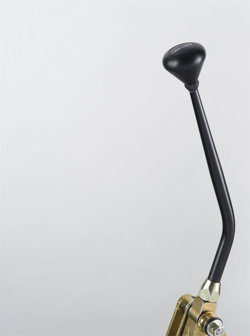 8" Lokar Black Floor Mount Shifter with Black Knob for GM 4L60E Transmission