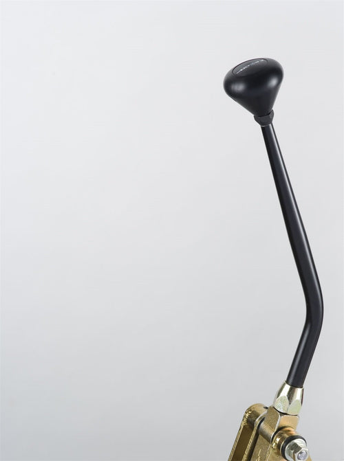 10" Lokar Black Floor Mount Shifter with Black Knob for 4L80