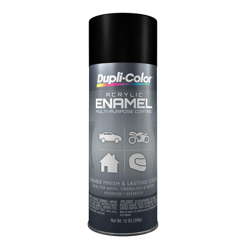Premium Enamel PlastiKote T-2 General Purpose Flat Black - 12 Oz.