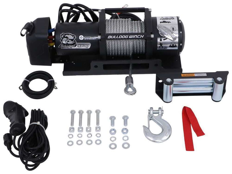 Winch Bulldog 10061-9800 Lb Trailer Wired Rope