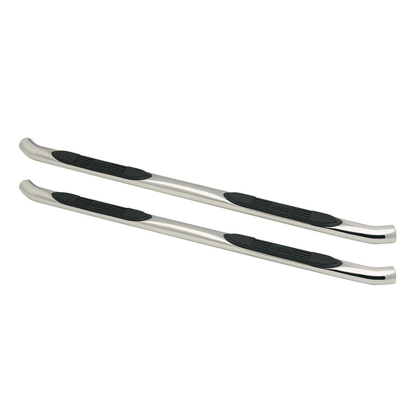 Westin E-Series 23-2750 3 Round Nerf Bars fits 2005-2021 Frontier Crew Cab Polished Pair