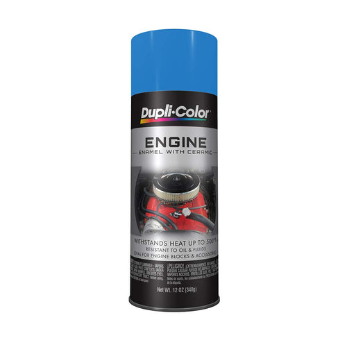 Chrysler Blue Dupli-Color DE1631 Engine Enamel Spray Paint with Ceramic - 12 oz Aerosol Can