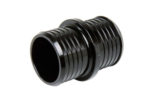 HPS 1" AHU-100-BLK Billet 6061 Aluminum Joiner Hose Union Connector, 2" Length, Black, 25mm OD