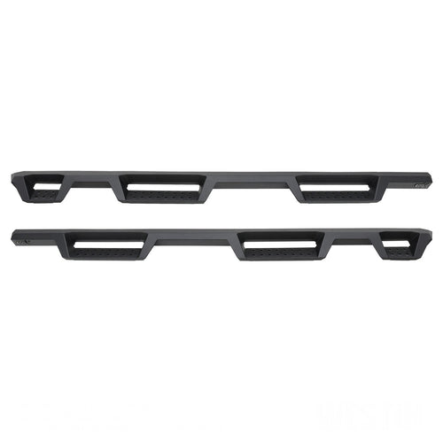 Westin HDX 56-534695 Drop Wheel to Wheel Nerf Bars fits 2019-2025 Silverado Sierra 1500 Crew Cab 6'5" Bed (Exc 2019 Silverado LD/Sierra 1500 Limited) Textured Black Pair