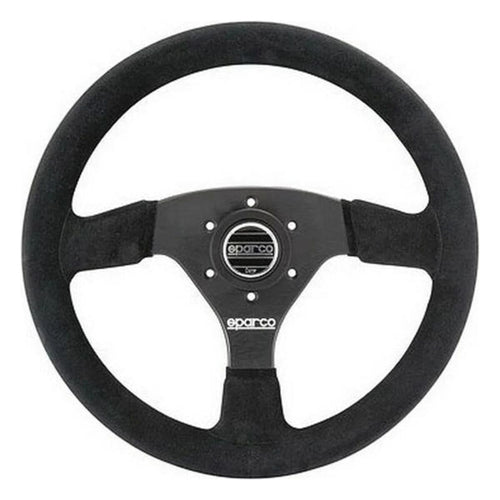Suede Sparco 015R323PSNR Steering Wheel , Black