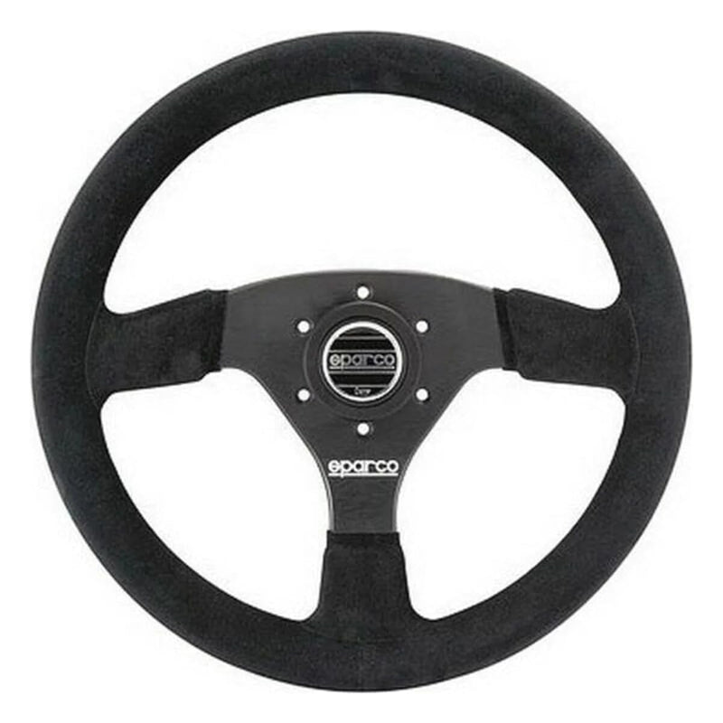 Suede Sparco 015R323PSNR Steering Wheel , Black