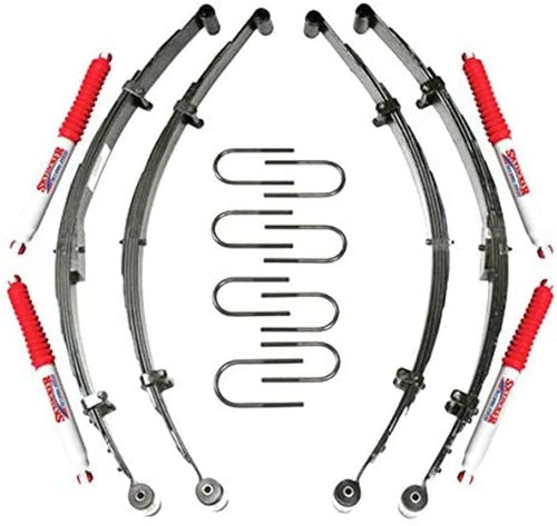 Suspension Lift Kit Skyjacker J32K-H w/Shock 2-2.5 in. Lift Incl. Front/Rear Leaf Springs Front/Rear Bushing Kits Front/Rear U Bolt Kits