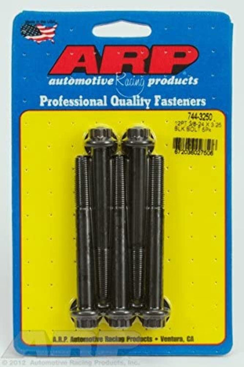 ARP 3/8-24 x 0.3.250 7/16 Wrenching Black Oxide Bolts (5/pkg) 12pt