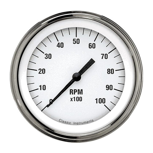 White Hot Classic Instruments 3In Tachometer WH10SLC 10K