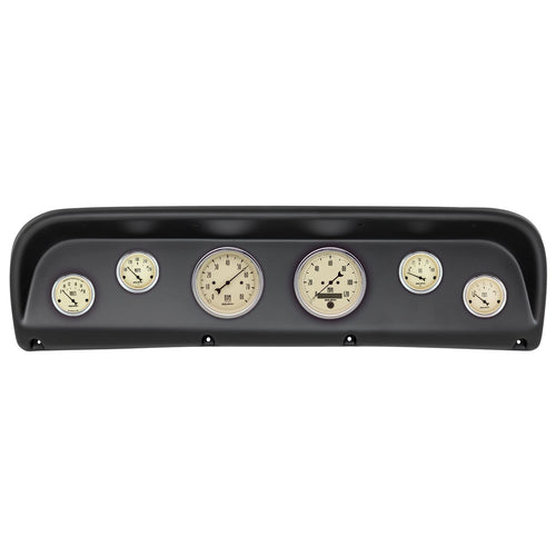 AutoMeter Dash Kit Direct Fit, Ford Truck 67-72, Tach/Mph/Fuel/Oilp/Wtmp/Volt, Antique Beige (2145-02)