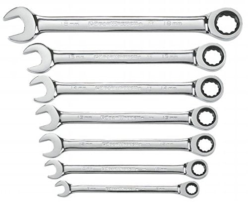 Tools Apex Tool Group Llc 9417 Metric Ratcheting Wrench Set 7 Piece Set7