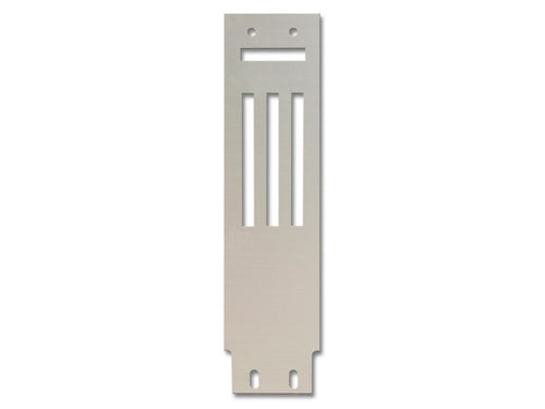 67 Htr Cntrl Panel Alum Insert Scott Drake (C7ZZ-6504410-HC)