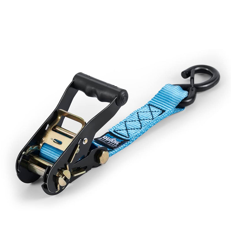 Heavy-Duty Borne Off-Road Ratchet Tie-Down Kit (2-Pack), Blue