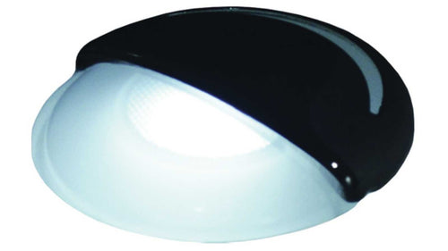 Chrome Cover LED Round Companion Way w/Slit - White - Pkgd.