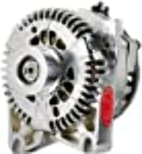 Alt Ford Powermaster 4G Chrome 200A 8 grv Pulley V MTG I-D-A VR Lightning
