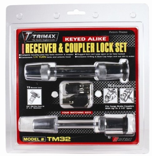 Trimax Coupler & Receiver Lock Set 255-TM32