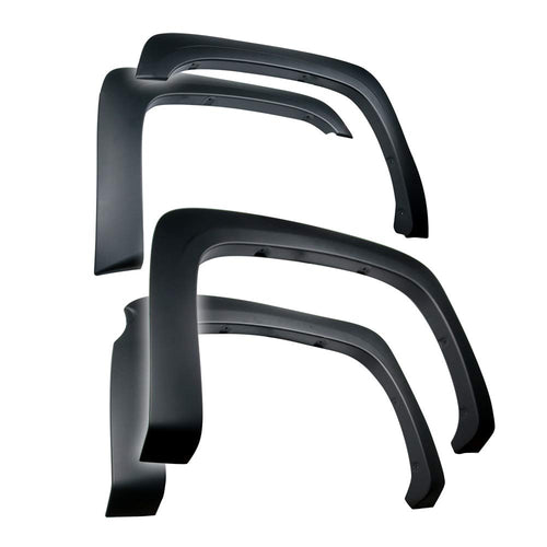 Tyger Auto TG-FF6C4298 Fender Flare Set for 2007-2013 Chevy Silverado 1500 5.8' Short Bed (NOT for Sierra) | Excl. 2007 Classic models | Paintable Fine-Textured Matte Black Factory Style, 4 Piece