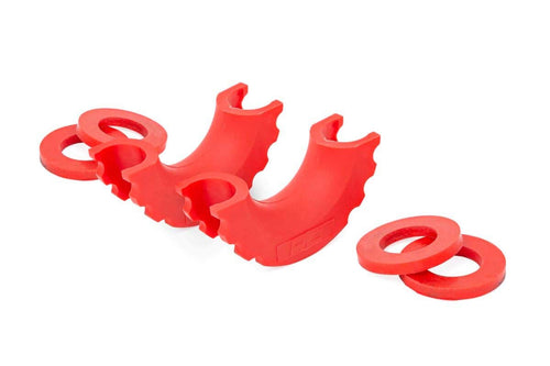 D-Ring Isolators Rough Country Red | Pair - RS102