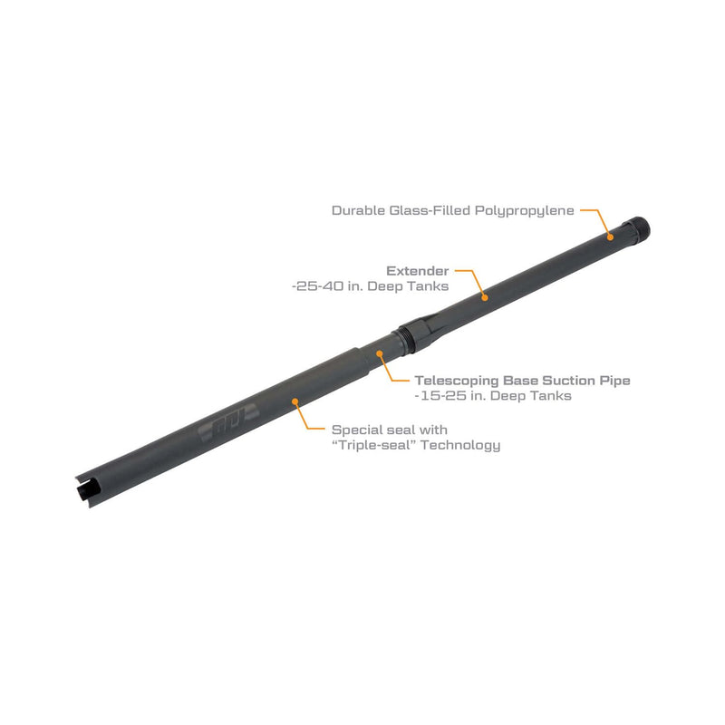 GPI Adjustable Suction Pipe, Telescoping 15" to 40" (GPI Genuine Accessory 110241-01)