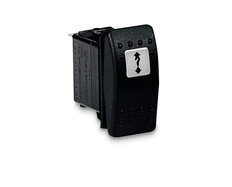 Lighted WARN Dash Rocker Switch Kit 99897, Black