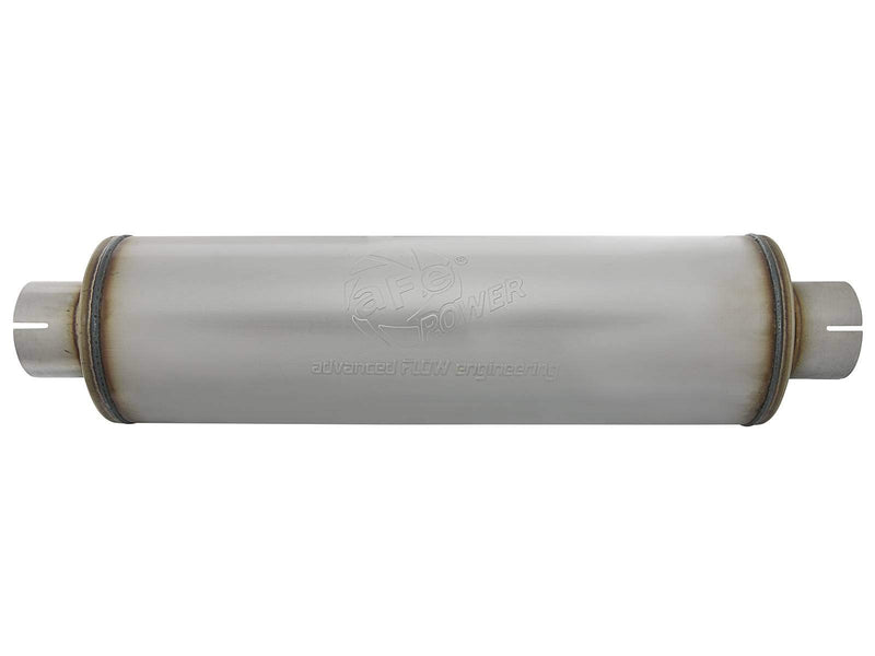 MACH Force-Xp Muffler AFE Filters 49M00024 409 Stainless Steel 3.5 in. Inlet/Center Outlet 24 in. Body/Round 7 in. Body Diameter
