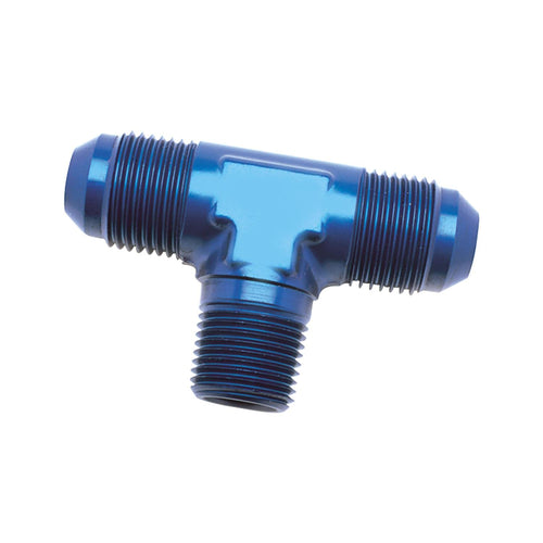 Blu Flar To Pipe Tee -8anx3/8 Nptf