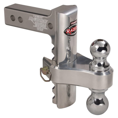 Trimax 8" TRZ8ALRP Aluminum Drop Hitch-Dual Ball Included Pin & Clip