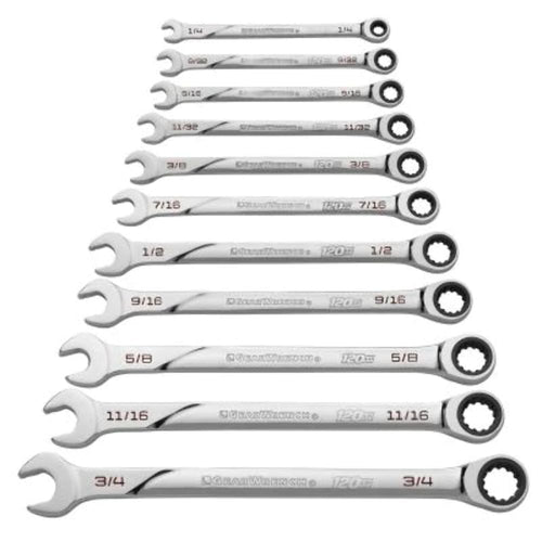 Universal Spline GEARWRENCH XL Ratcheting Combination SAE Wrench Set - 86450