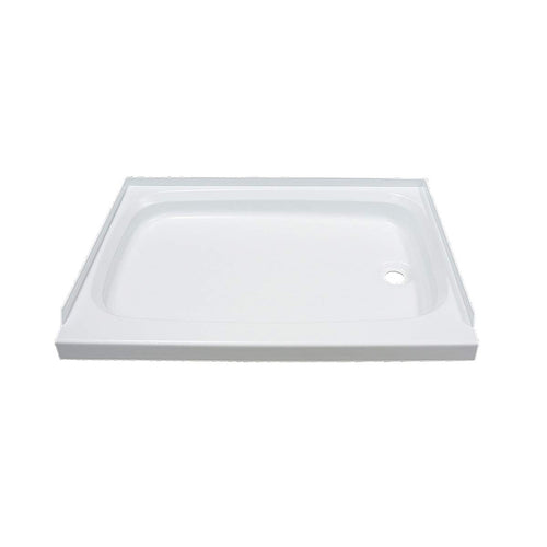 24" x 36" Lippert Replacement White Shower Pan with Right Drain for RVs, Travel Trailers, 5th Wheels, and Motorhomes - 210375