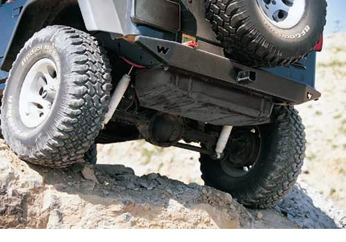 Rock Crawler WARN 61857 Rear Bumper for Jeep Wrangler YJ (1987-1995)