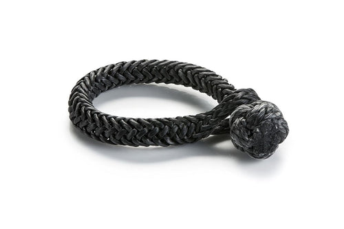 Spydura WARN 102556 Soft Shackle Synthetic Rope, 3/8" Diameter, Black
