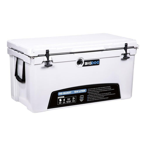Husky BDC110 Towing 110 Quart White Plastic Ice Chest
