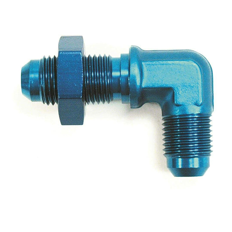 90 Degree -4an Bulkhead Flare Blk