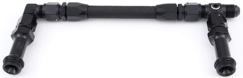 Black Fragola 930003-BL Size (-8) x 7/8-20 Dual Inlet 4150 Fuel Line Kit