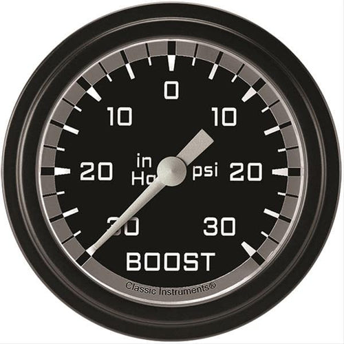 AX341GBLF Classic Instruments Gray 2-5/8" Boost/Vacuum Gauge AutoCross
