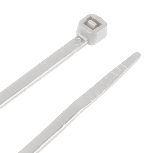 100pc Performance Tool W2917 14-Inch Cable Tie, White With Tensile Strength 50 Lbs